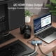 thumbnail image 5 of uni USB C Hub Adaptador multipuerto USB C Ethernet 8 en 1 4K HDMI 1Gbps Ethernet USB 3.0 Lector de tarjetas SD/MicroSD Hasta 100W PD Compatible con MacBook Pro iPad Pro Galaxy S24/S23 y más 0.7FT, 5 of 5