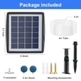 thumbnail image 5 of PChero Solar Pond Aerator, 2W & 2200mAh Solar Aquarium Air Pump with 2 Air Stone, 2 Modes Bubbler for Aquarium, Fish Tank, Outdoor Small Pond, Hydroponics, 5 of 9