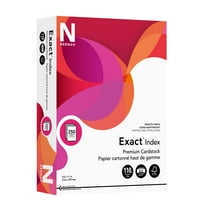 Neenah Exact 30% Recycled Extra-Heavyweight Index Card Stock, 8 1/2in. x 11in., 110 Lb, White, pk Of 250 Sheets, 40411