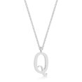 thumbnail image 1 of Precious Stars Collier Initial en Acier Inoxydable Rhodium, 1 of 1