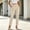 *Beige, variant on ClodeEU Women's High Waist Cropped Straight Leg Dress Pants,Casual Work Trousers with Pockets Beige,Women's Plus L