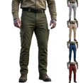 thumbnail image 2 of Iaqnaocc Mens Cargo Pants Hiking Stretch Breathable Relaxed Outdoor Waterproof Big and Tall Construction Work Pants with Pockets Wine M, 2 of 5