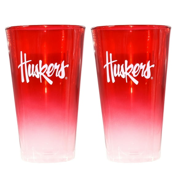 The Memory Company Nebraska Huskers Two-Pack 16oz. Ombre Pint Glass Set