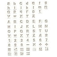 thumbnail image 4 of FRCOLOR  80 PCS Alphabet Symbol Stencils Geometric Ruler Child White, 4 of 8