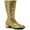 Gold Glitter, variant on 175-DORA-G, 1.75" Heel Childrens Glitter Gogo Boot.