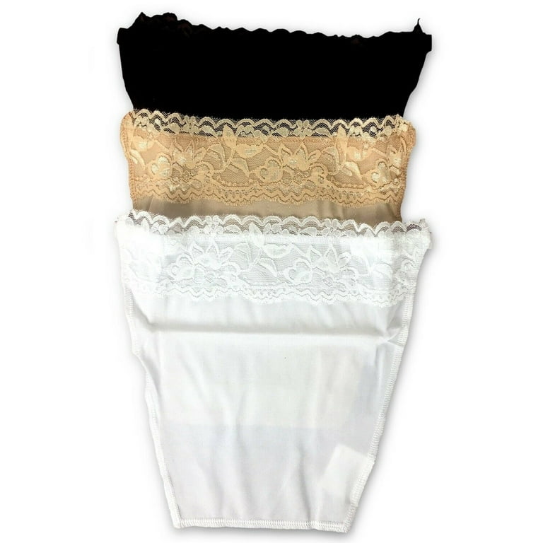 Cami Secret Clip-On Mock Camisoles,Set of 3 Colors Black, Beige, White