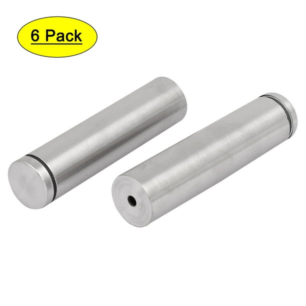 Uxcell 25mmx100mm Stainless Steel Glass Standoff Pins Fixing Mount Bolts Nails 6pcs Walmart Com