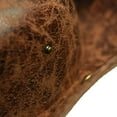 thumbnail image 3 of Colonial Era Brown Faux Leather Tricorn Hat Pirate Halloween Party Costume Accessory, 3 of 5