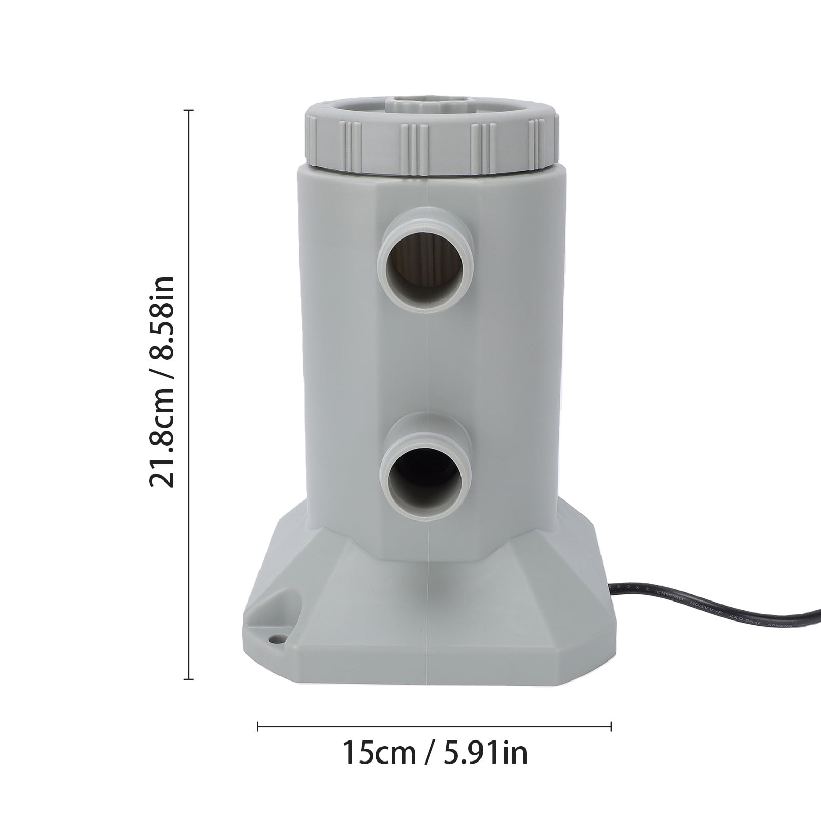 Quiet DC Pool Filter For Inflatable Pools Above Ground Pool Filter Pump Complete Kit with Hose Long Lasting Sealed Resilience Design for Small to Medium Pools