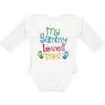 thumbnail image 3 of Inktastic My Gammy Loves Me Boys or Girls Long Sleeve Baby Bodysuit, 3 of 5