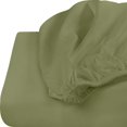 thumbnail image 4 of Sábana bajera Utopia Bedding Queen de microfibra color oliva, 4 of 7