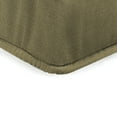 thumbnail image 3 of Jordan Manufacturing 24" x 24" Medford Flax Beige Solid Square Outdoor Deep Seat Cushion with Ties and Welt, 3 of 9