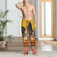 thumbnail image 6 of Lsque Psychedelic Band Hotdog Art Print Men's Pajama Pants, Lounge Pant - Comfortable Home Wear,Elastic Waistband, Stylish Design-X-Large, 6 of 9