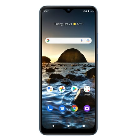 AT&T Motivate Max 32GB, Celestial Blue - Prepaid Smartphone