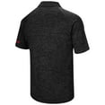 thumbnail image 3 of Men's Colosseum Heather Black Texas Tech Red Raiders Big & Tall Down Swing Raglan Polo, 3 of 3