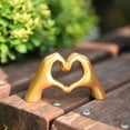 thumbnail image 3 of Love Gesture Figurine Ornament Heart Shaped Finger Gesture Statue Figurine Valentine's Day Gift Living Room Decorations, 3 of 7
