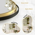thumbnail image 3 of FRMALL 24"x36" Irregular Wall Mirror Gold Mirror Cloud Shaped, 3 of 10