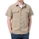 thumbnail image 1 of Camisa de manga corta para hombre - Informal, holgada, lisa - Ropa de trabajo de secado rápido - Verano - Bolsillos utilitarios - Poliéster, 1 of 5