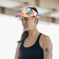 thumbnail image 1 of OULII Stylish Sun Caps for Women Cotton Assorted Color 1Pack for Tennis, 1 of 8
