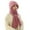 Pink, variant on WREESH Women's Integrated Ear Protection Beanie Windproof Cap Scarf 2 In 1, Winter Warm Knitted Hat With Thickening Hat Scarf Beige