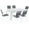 Mōd Furniture Harper 7-Piece Outdoor Dining Set with 6 Sling Chairs and a 63" x 35" Dining Table