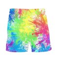 thumbnail image 5 of DDAPJ pyju Men's Swim Trunks Colorful Tie Dye Print Summer Beach Shorts Quick Dry Bathing Suits Board Shorts with Pockets Clearance Sale Today Multicolor XXXL, 5 of 8