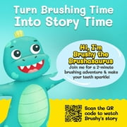 Toothbrush Toys Brushasaurus Kids Soft Bristle Toothbrush, Dinosaur Design
