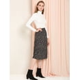 thumbnail image 2 of Falda Midi Para Mujer Allegra K Con Gradas Casuales Con Cintura Elástica Y Una Línea Negro S, 2 of 7