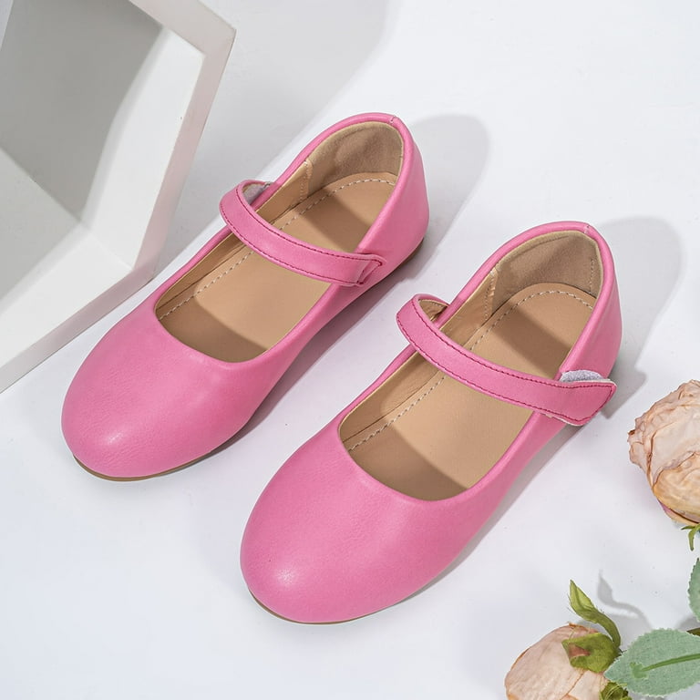 LIUJUNSHOP Girls Mary Jane Flat Dress Shoes for Ballerina Style Children  Wedding Party School and Evening Events Comfortable Everyday Wear Hot Pink  12-18Months - Walmart.com