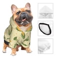 thumbnail image 3 of Fotbe Yellow Corn Sudadera con Estampado para Perros Pequeños – Suéter con Capucha para Mascotas, Tela Suave de Forro Polar con Bolsillo-Small, 3 of 7