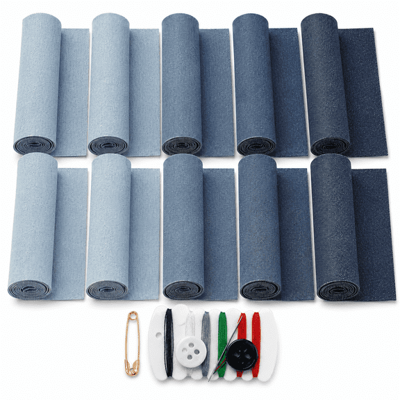 Iron on Patches for Clothes Jeans Repair Kit Five Colors Jean Patches for Jeans Clothing Hole Repairing and Decoration 10Rolls