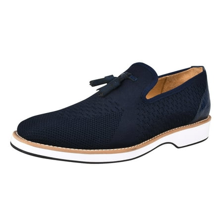 

LIBERTYZENO Mens Casual Slip on Shoes Tassel Loafers Shoes Navy 9