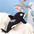thumbnail image 3 of Peluche de tiburón blanco de imitación, almohada de ballena asesina, cojín tranquilizador, regalo para niños y niñas., 3 of 6