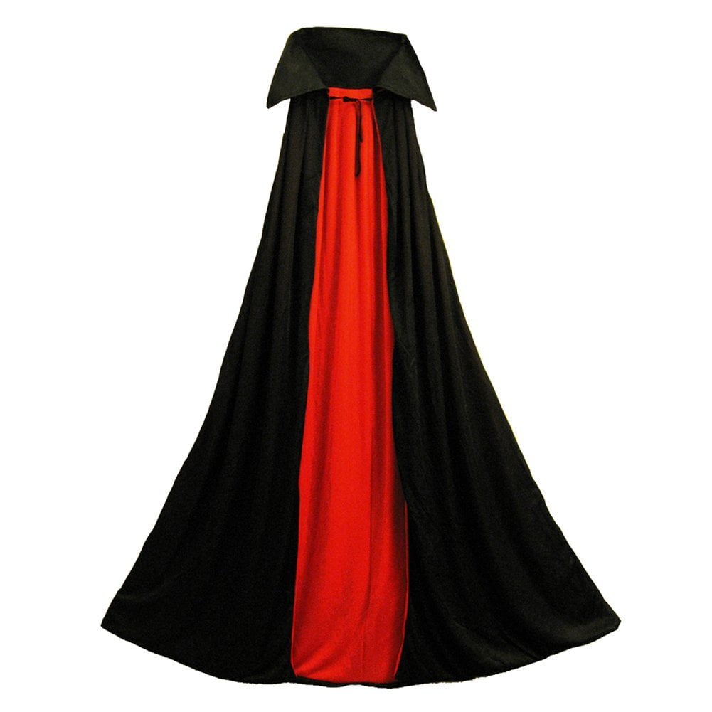Deluxe Short Vampire Cape Cloak Collar Halloween Fancy Dress Accessory Costume 