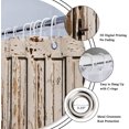 thumbnail image 3 of Fabric Barn Door Shower Curtain for Bathroom 72Wx72H Inch Rustic Wood Bath Curtain Wooden Brown Farmhouse Door Pattern for Men Home Decor Western Country Vintage Set Waterproof 12 Pack Hooks, 3 of 6