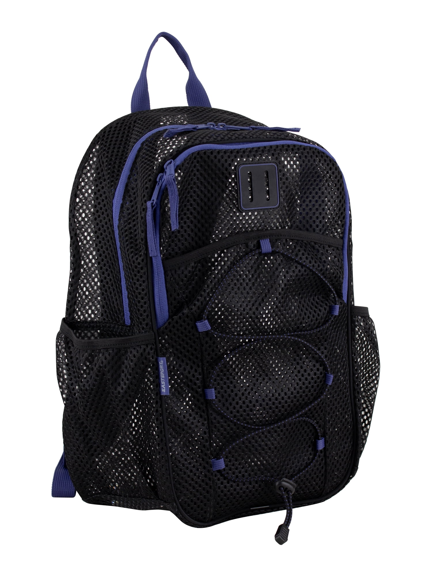 Eastsport Unisex Magna Pro Mesh 17" Backpack, Black/Skipper Blue