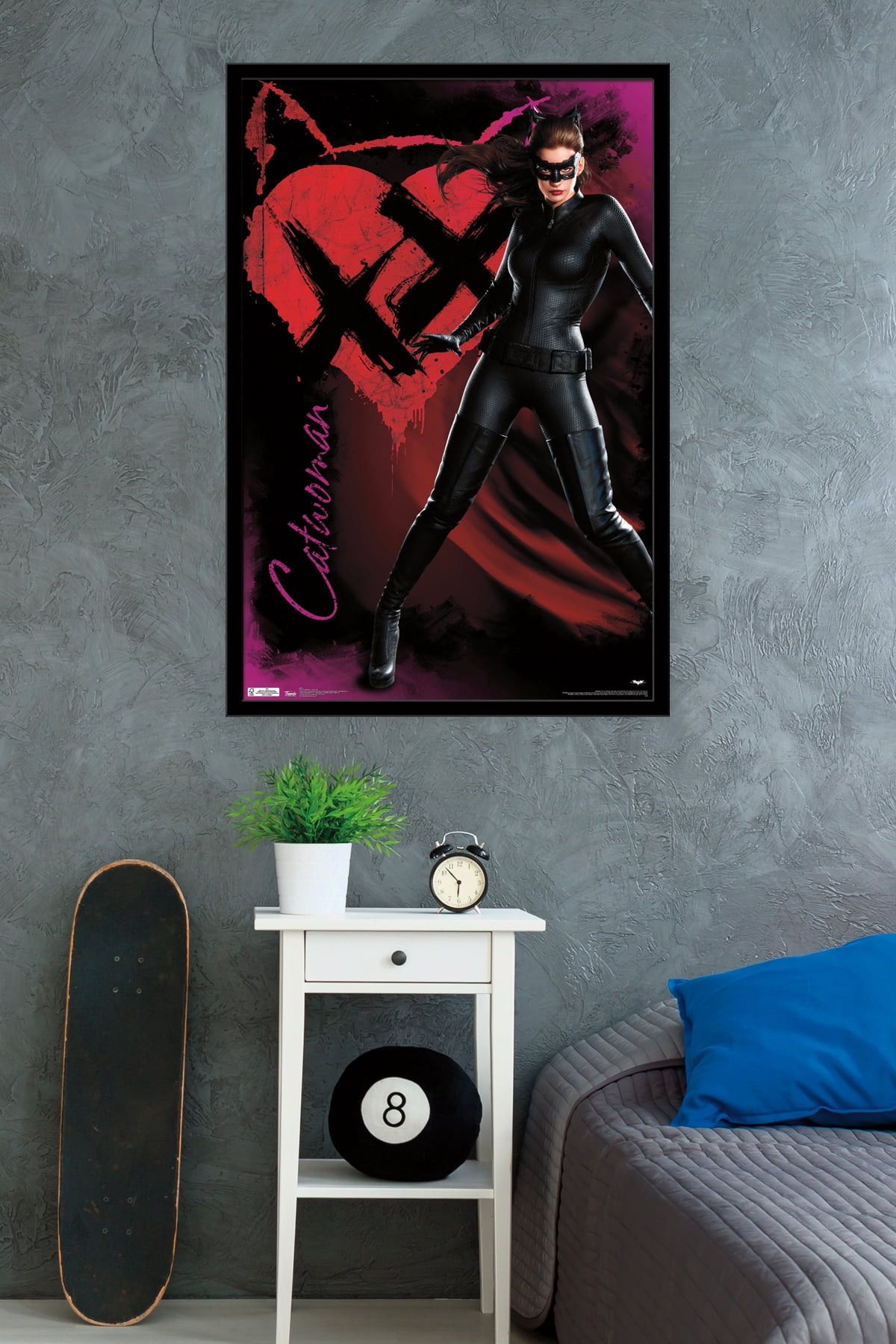 DC Comics Movie - The Dark Knight Rises - Catwoman Wall Poster, 22.375" x 34", Framed