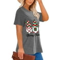 thumbnail image 3 of XCHQRTI Christmas Tree Shirt for Women Plus Size Tshirt Short Sleeve Graphic Top, 3 of 11
