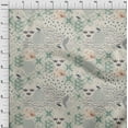 thumbnail image 4 of oneOone Cotton Flex Dusty Teal Green Fabric Asian Japanese Pattern Sewing Craft Projects Fabric Prints By Yard 40 Inch Wide, 4 of 4