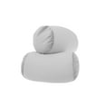 thumbnail image 3 of Living Health Products MBR-mini-019-19 Mini Microbead Pillow Neck Roll Bolster Pillows - Squishy Mooshi Beads Offer Comfort & Support, Light Gray, 3 of 4