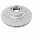 thumbnail image 5 of Geelife Performance Brake Rotor Drilled Slotted Front G-Coated Pair For 745 750 760, 5 of 9