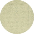 thumbnail image 1 of Ahgly Company Tapis Rond Abstrait Marron Or pour Intérieur, 6 Pieds Rond, 1 of 6