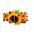 thumbnail image 1 of Pintura en aerosol colorida de pintura al óleo colorida de girasol de 5 paneles para arte moderno de pared de decoración del hogar Inevent JJ21624-00, 1 of 6