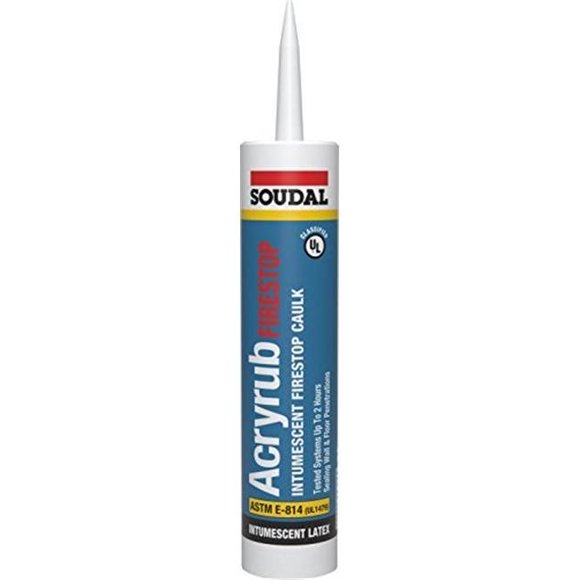 Soudal Accumetric 435407 Fire Stop Latex Sealant Red - 10.1 oz - Pack of 12