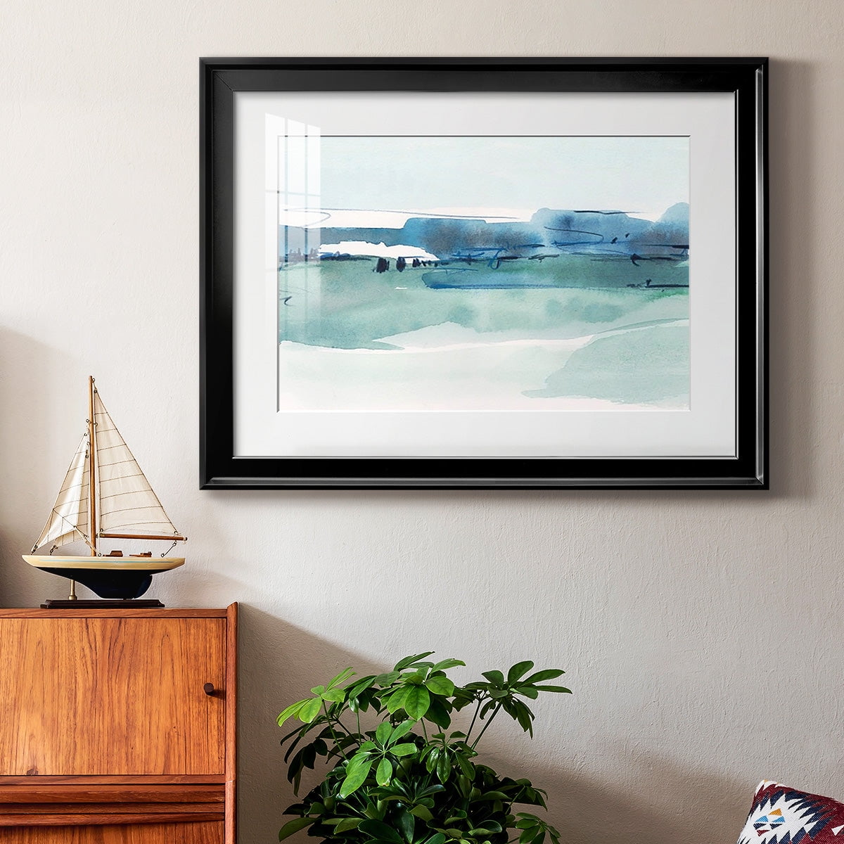 Ultramarine Vista I Premium Framed Print - Ready to Hang