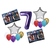 Disney Descendants 7th Birthday Balloon Bouquet – Party Supplies