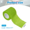 thumbnail image 2 of 2" x 177" 6 Pcs Self Adhesive Bandage Wrap Elastic Self Tape Sport Grass Green, 2 of 6