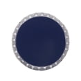thumbnail image 4 of Benjara Miami Outdoor End Table- Cutout Design- Round 17 Inch- Navy Blue Iron, 4 of 5