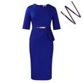 thumbnail image 3 of Women's Sexy Stylish Retro Office Pencil Dress Workwear Dresses Bodycon Dress, 3 of 8
