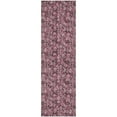 thumbnail image 2 of Addison Rugs Mayfield Washable Transitional Floral Merlot Runner Rug, 2'3" x 7'6", 2 of 5